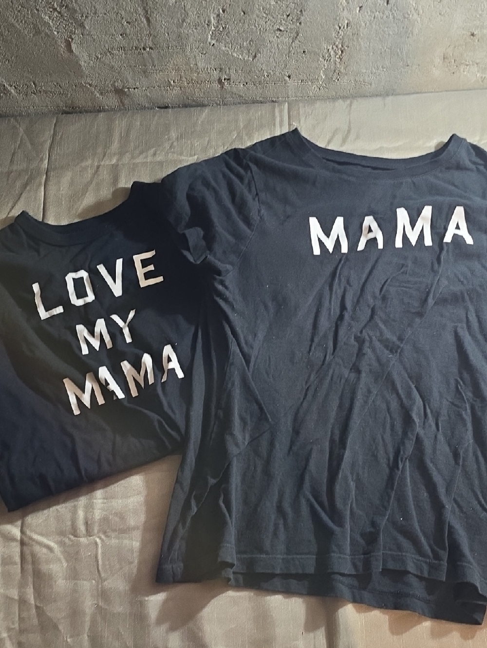 Mama & Love My Mama Kids Matching Set - Navy Blue
